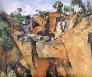 Paul Cezanne landscape rocks oil painting picture wholesale